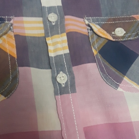 American Eagle XS Plaid button down 100% c… - Picture 3 of 8